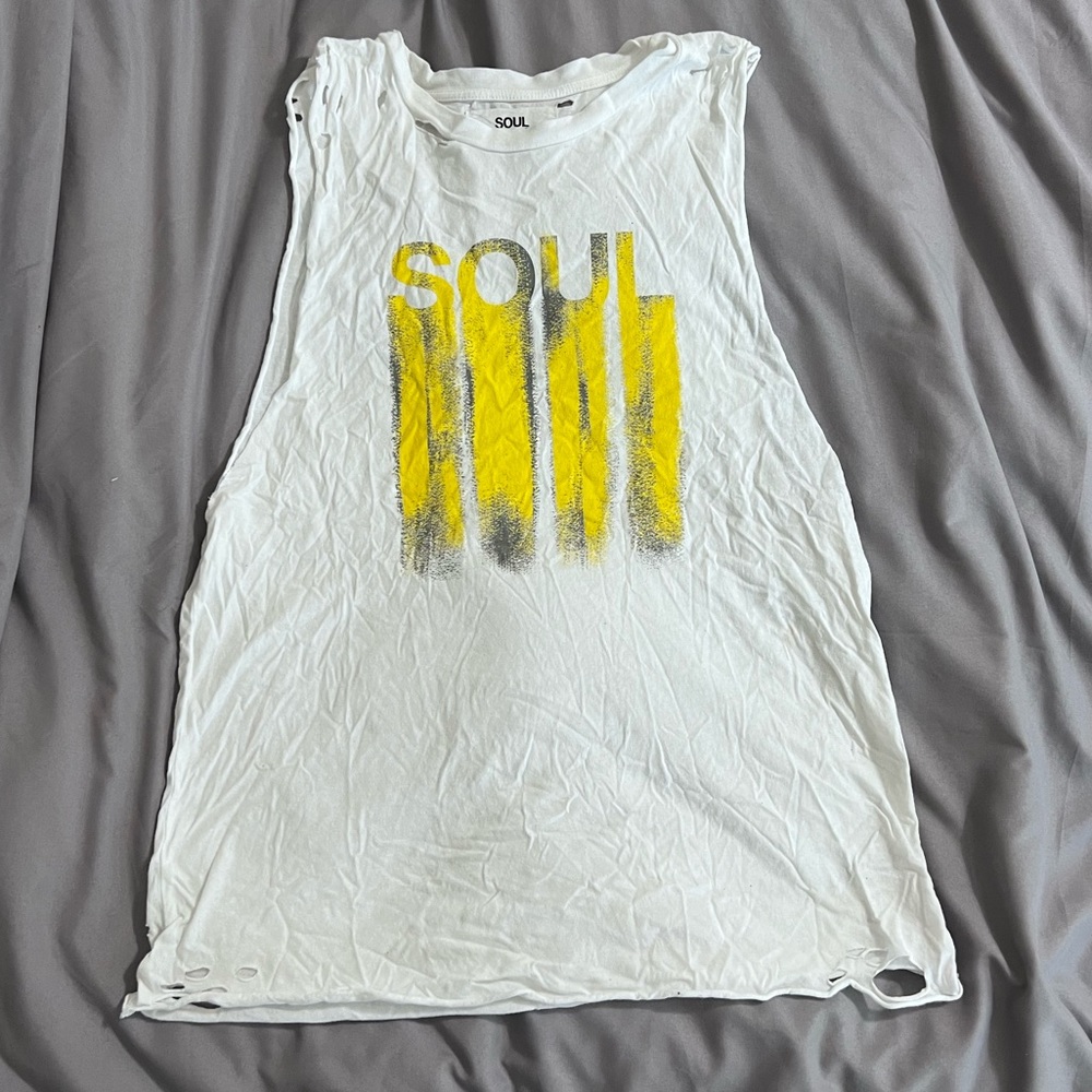 Soul Cycle Distressed Tank
